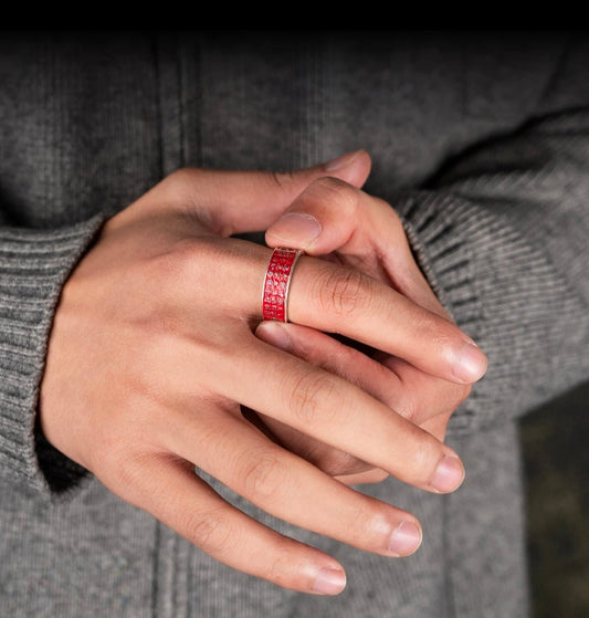 Taoïstische ring (rood)